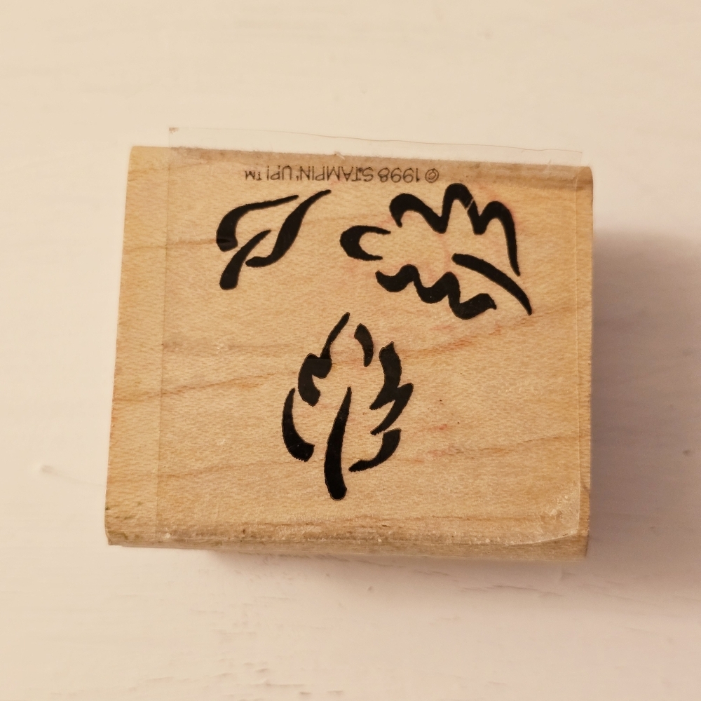 Stampin Up Fall Leaves Rubber Stamp